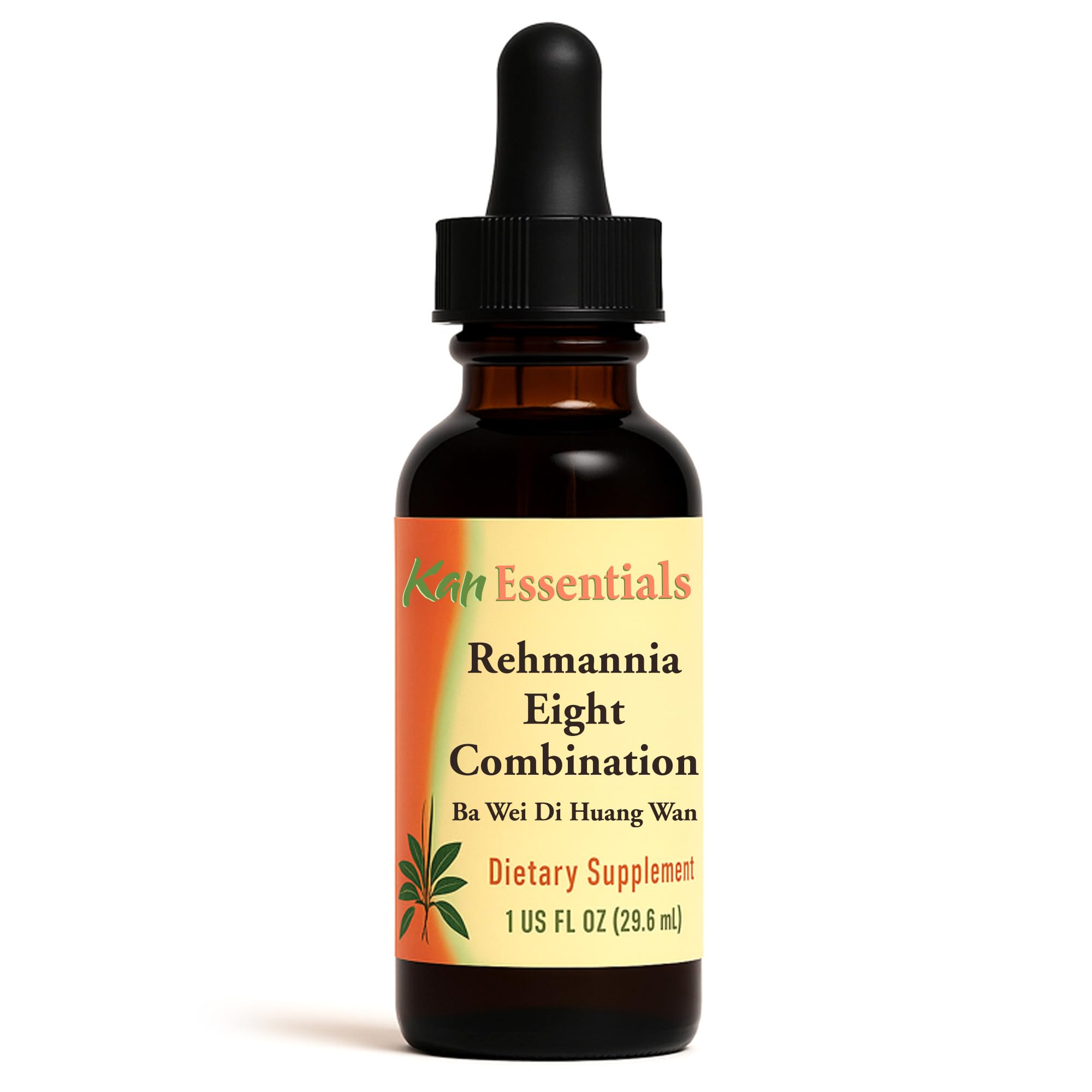 Bottle of Kan Herbs Rehmannia Eight for dogs and cats (1 oz).