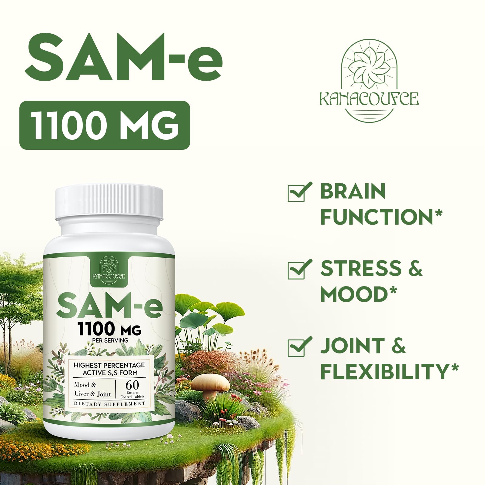 Kanacoufce SAM-e mood and energy benefits