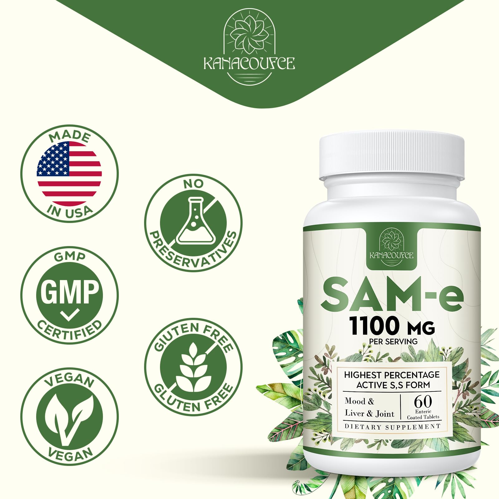 Label showing B6, B12 and folic acid for methylation