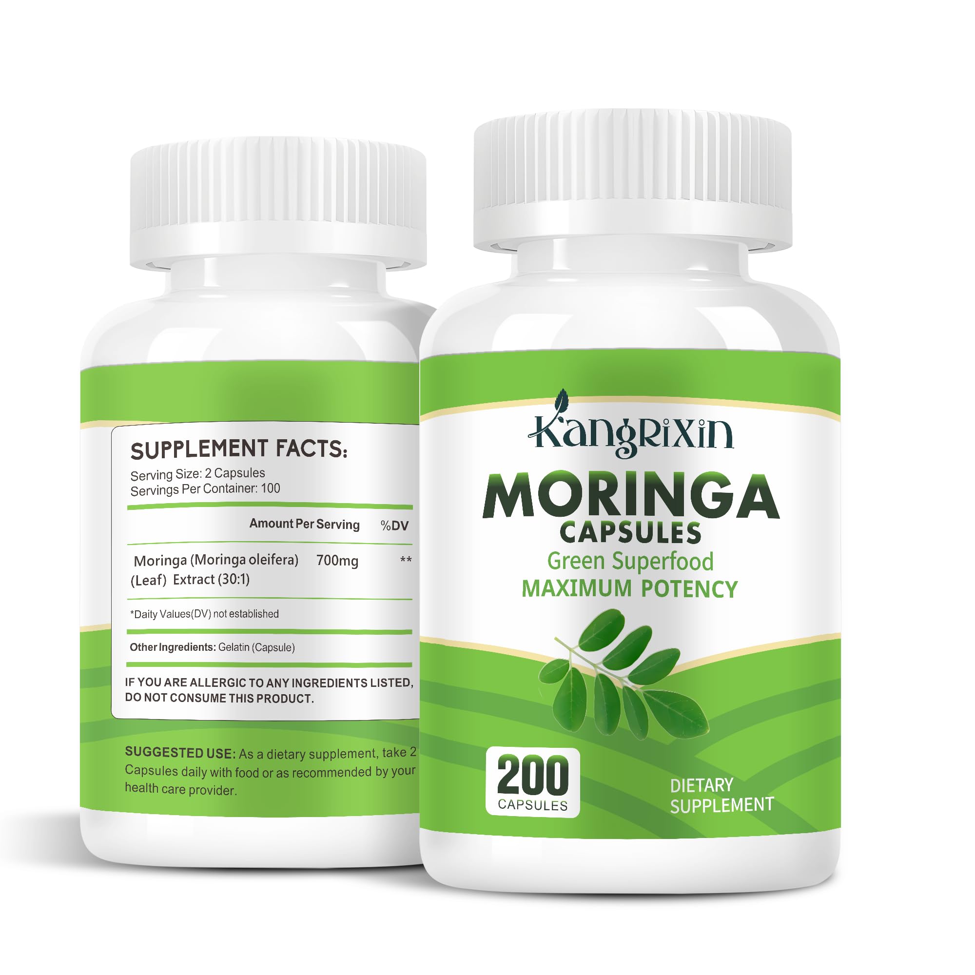 Box of KangRiXin Moringa Capsules with packaging