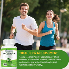 Serving suggestion showing two capsules