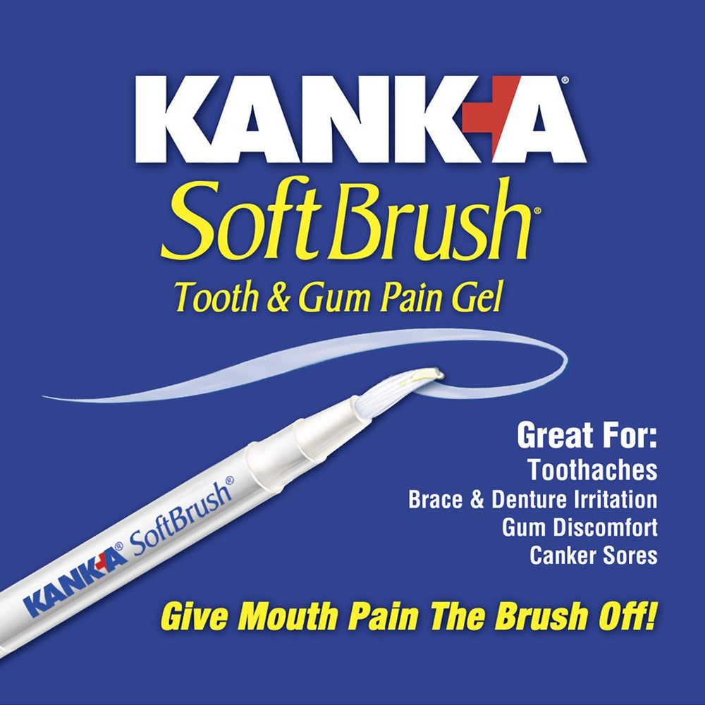 Gel applied between teeth and braces using Soft Brush