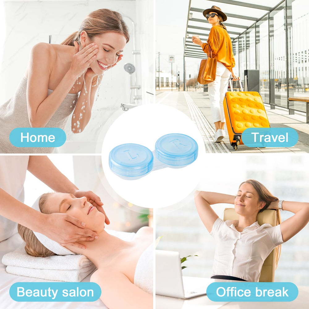 Bulk 20-pack KAOPET contact lens cases for home and travel