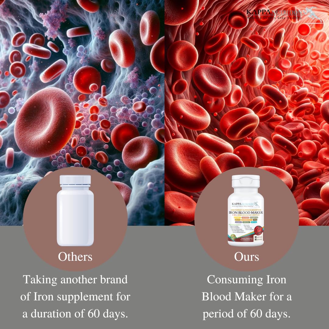 Nutrition facts for Iron Blood Maker 9-in-1 Advanced Complex