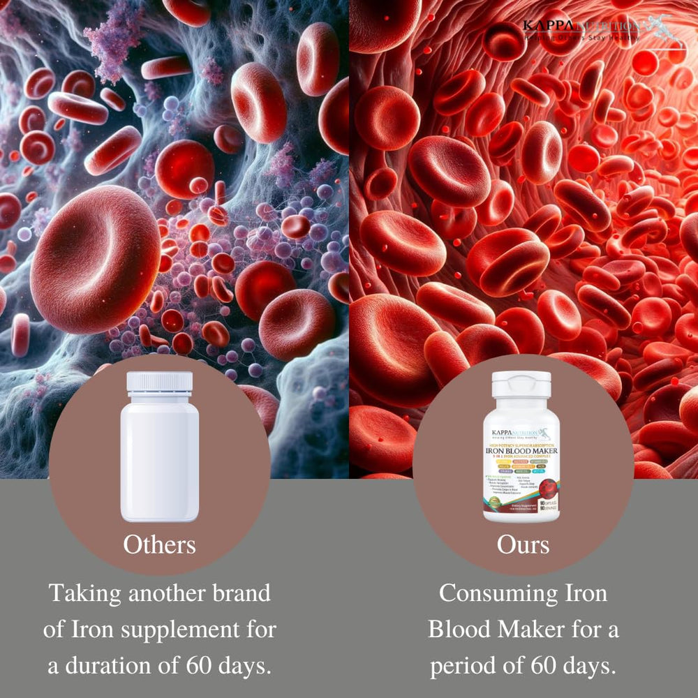Nutrition facts for Iron Blood Maker 9-in-1 Advanced Complex