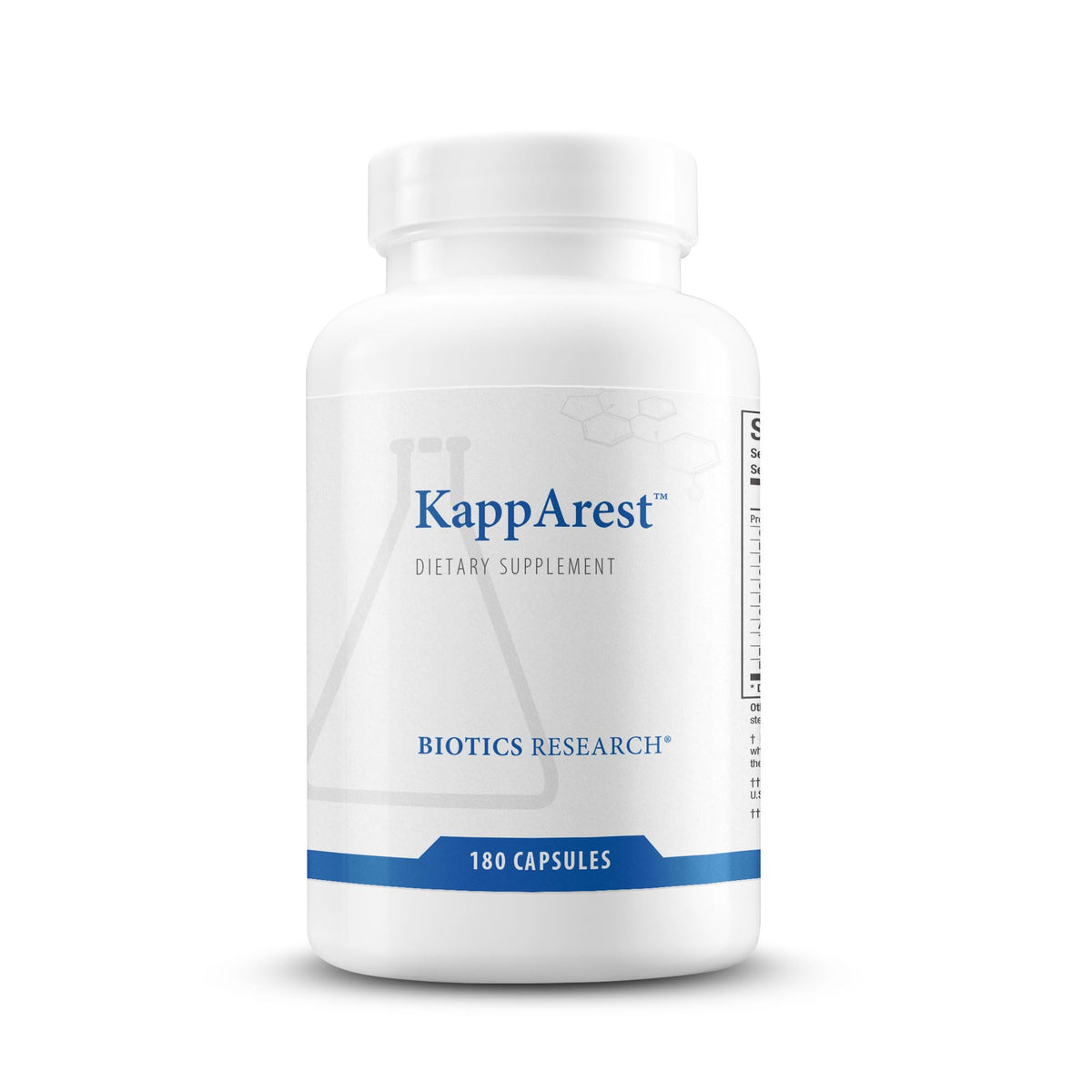 Biotics KappArest Turmeric Capsules bottle - 180 count (hero image)