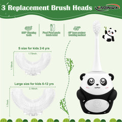 Three soft silicone brush heads included