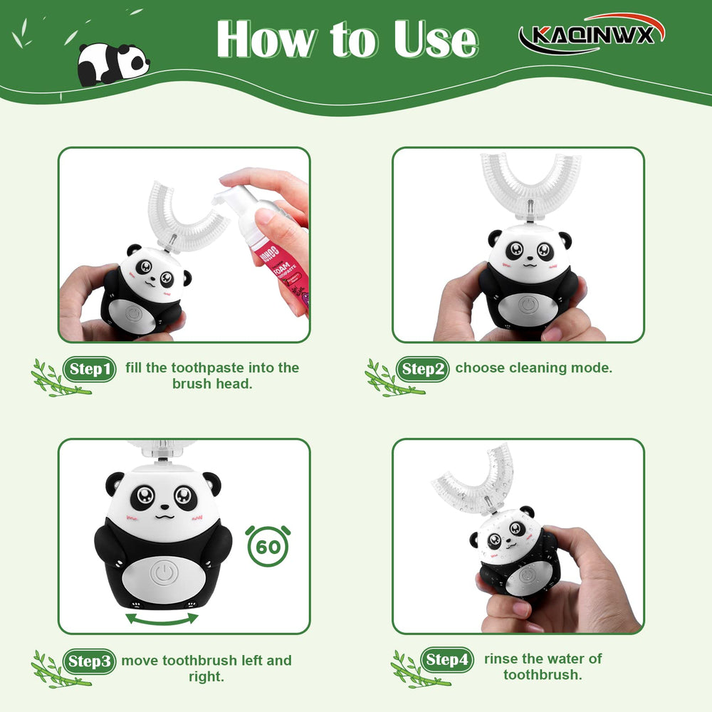 Built-in 60-second timer and three cleaning modes on KAQINWX toothbrush