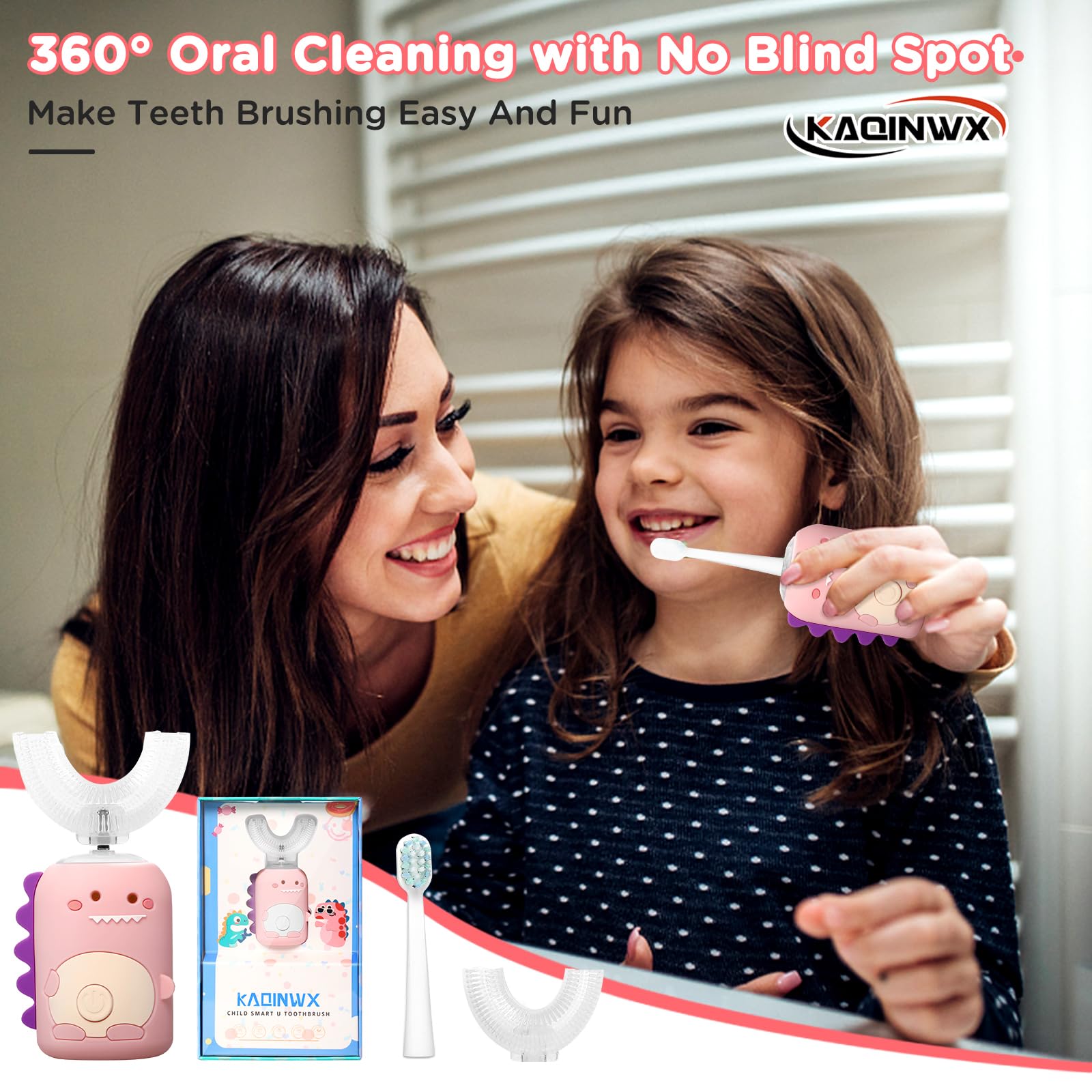 Universal silicone brush head for KAQINWX kids toothbrush