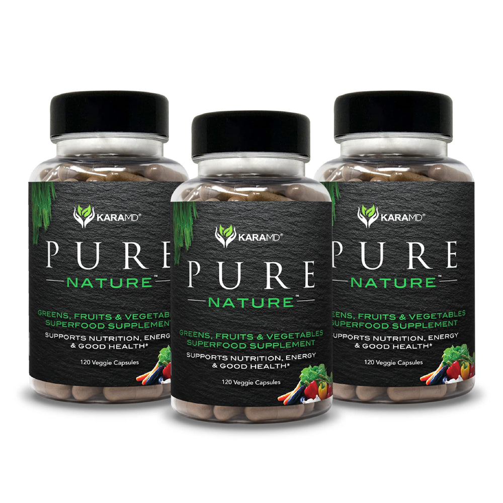 KaraMD Pure Nature Greens, Fruits & Veggies Supplement – 3 Pack Hero
