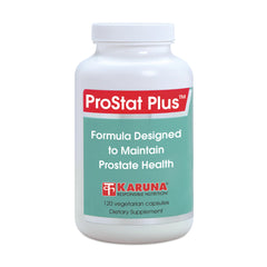 Karuna Prostate Plus 120 Vegetarian Capsules bottle on white background