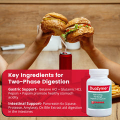 Close-up of DuoZyme capsules