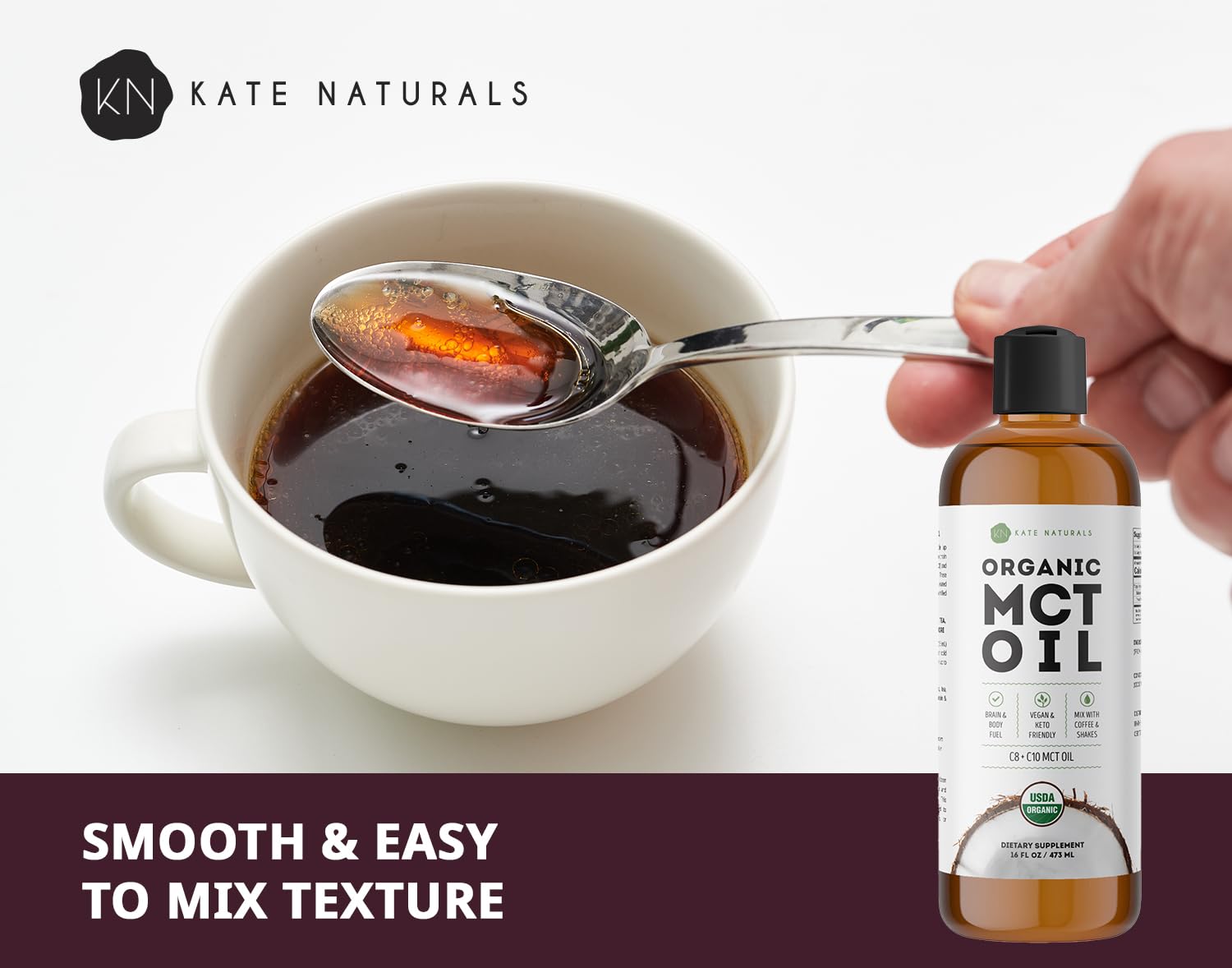 MCT Oil supporting keto lifestyle and energy