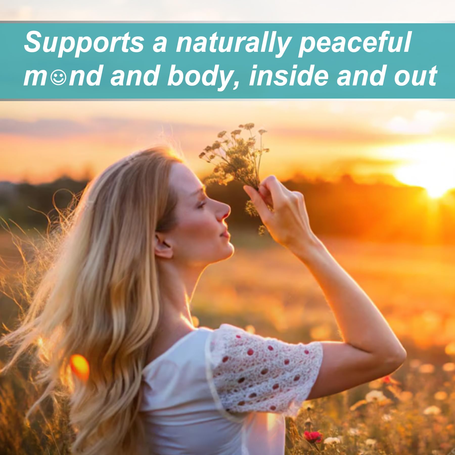 Bottle with Rhodiola Rosea and Ashwagandha imagery