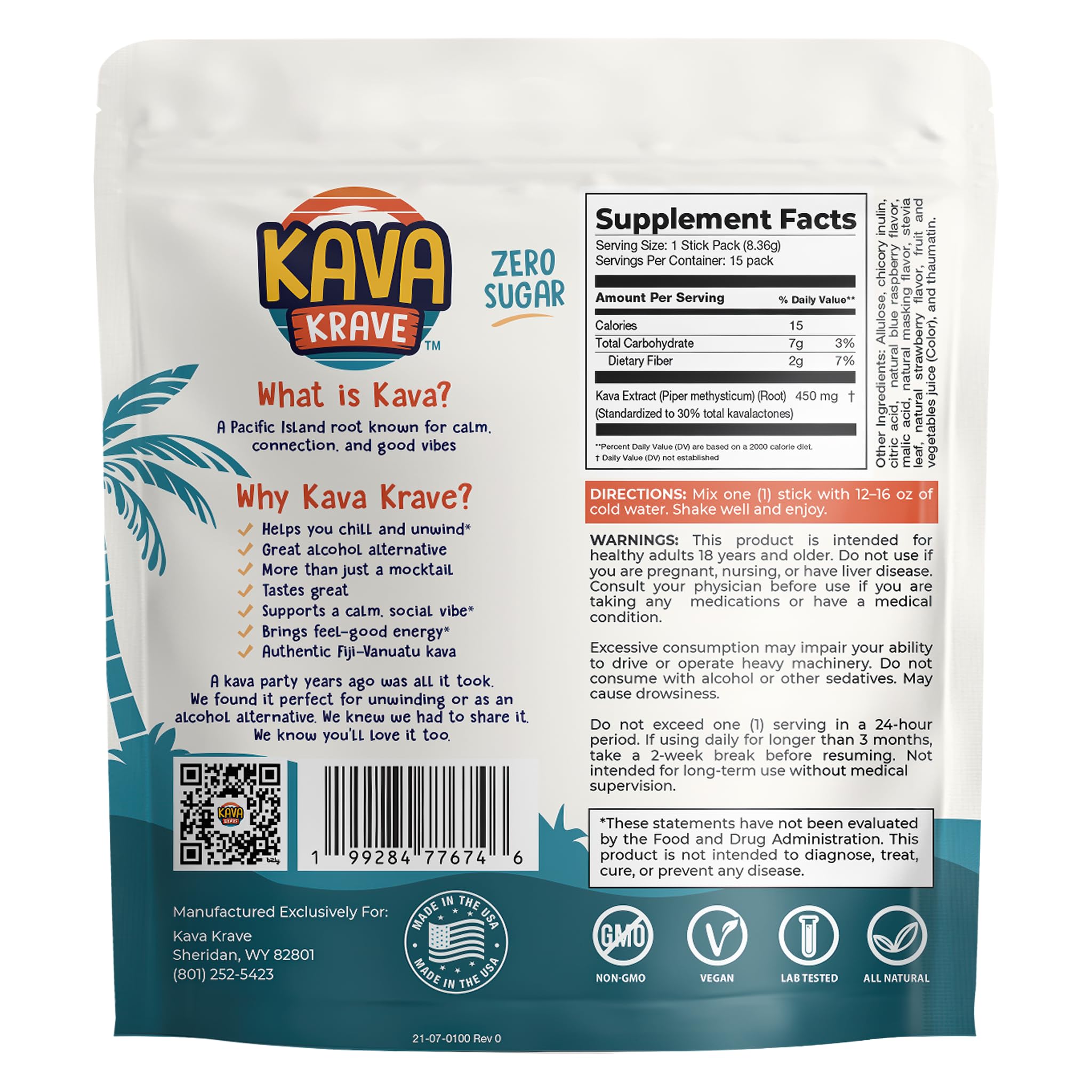 Individual Citrus Berry drink mix packets