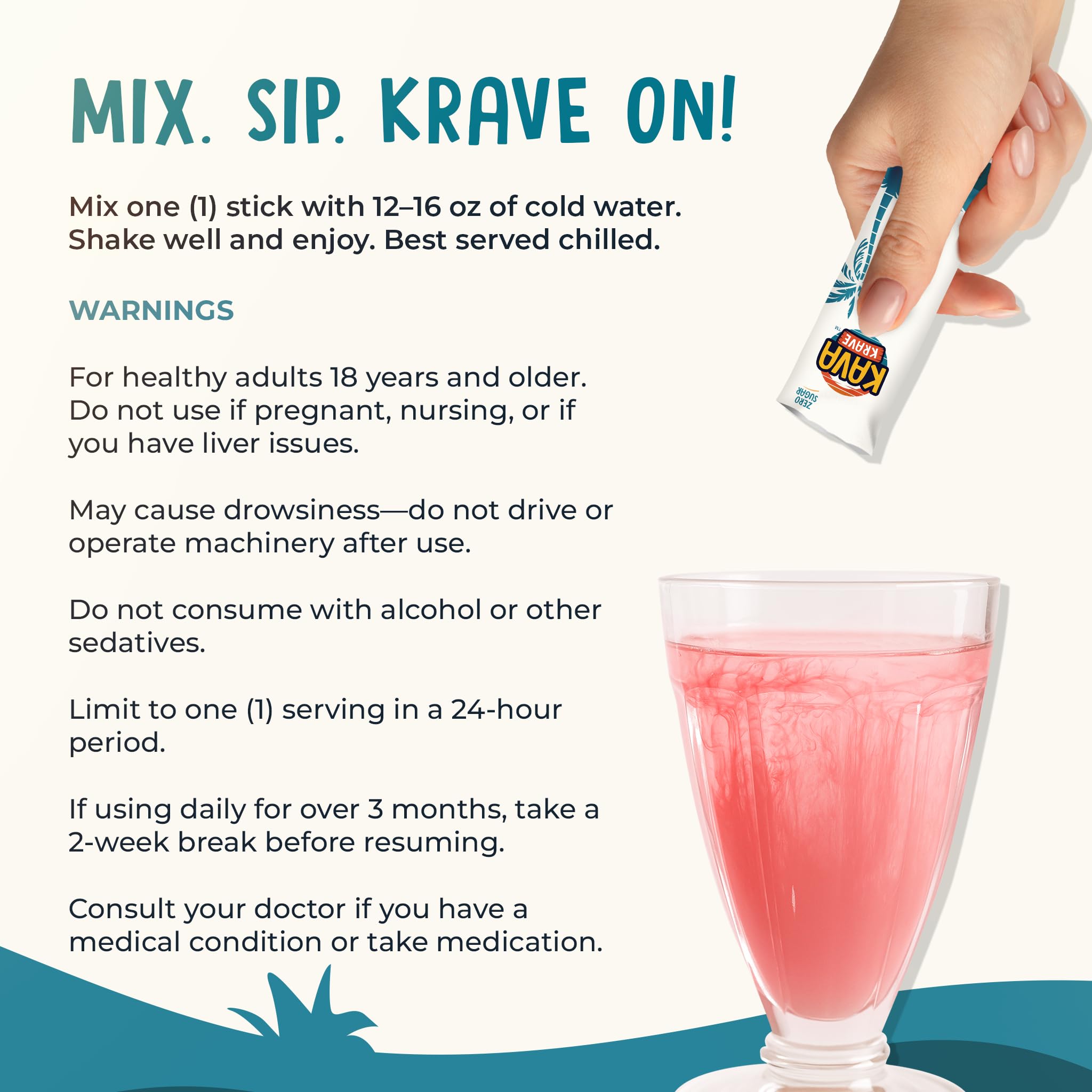 Hero shot of Kava Krave Citrus Berry