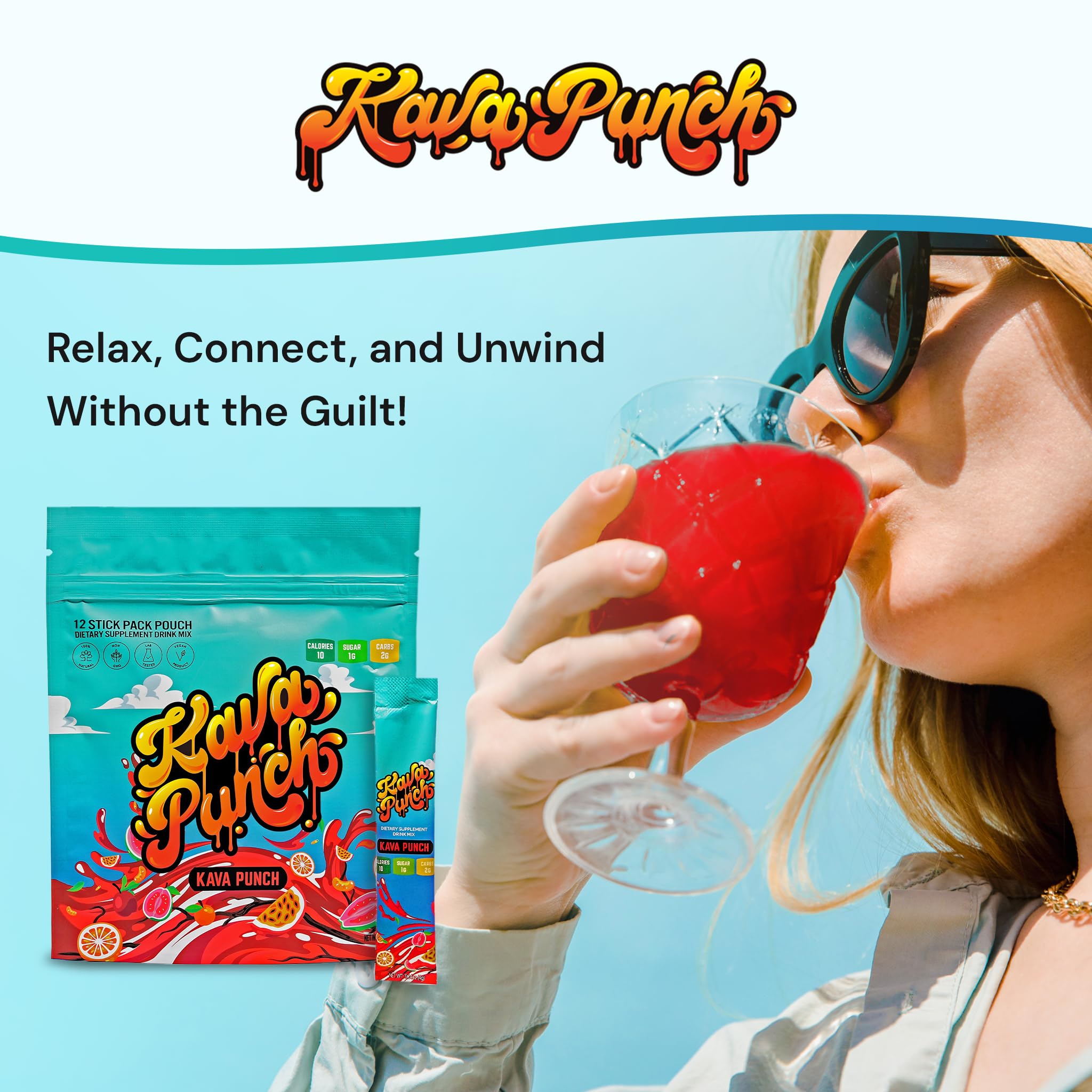 Kava Punch features kava extract as a healthy beverage alternative
