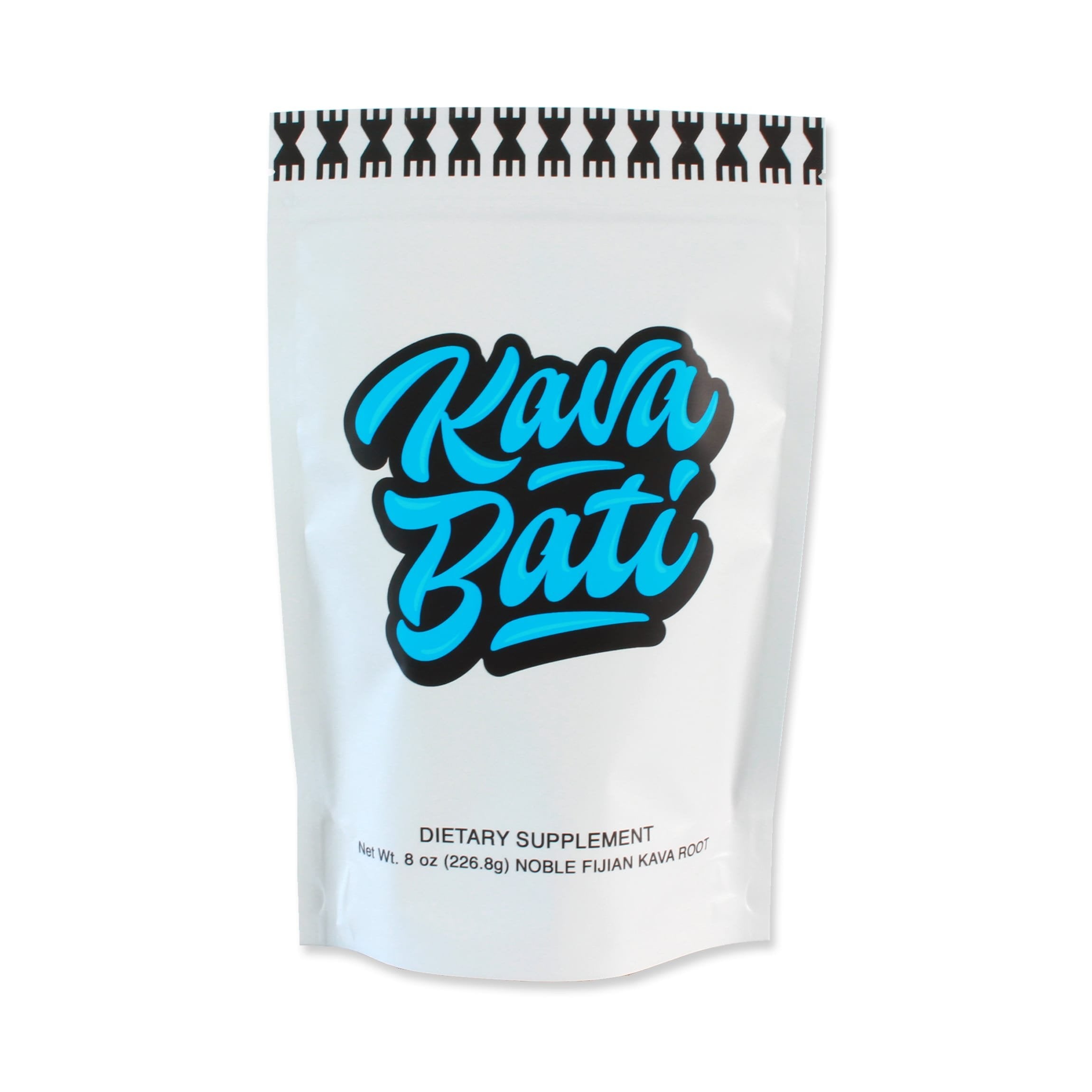 Kavafied KAVA BATI premium noble Fijian kava root (Waka) 8oz packaging