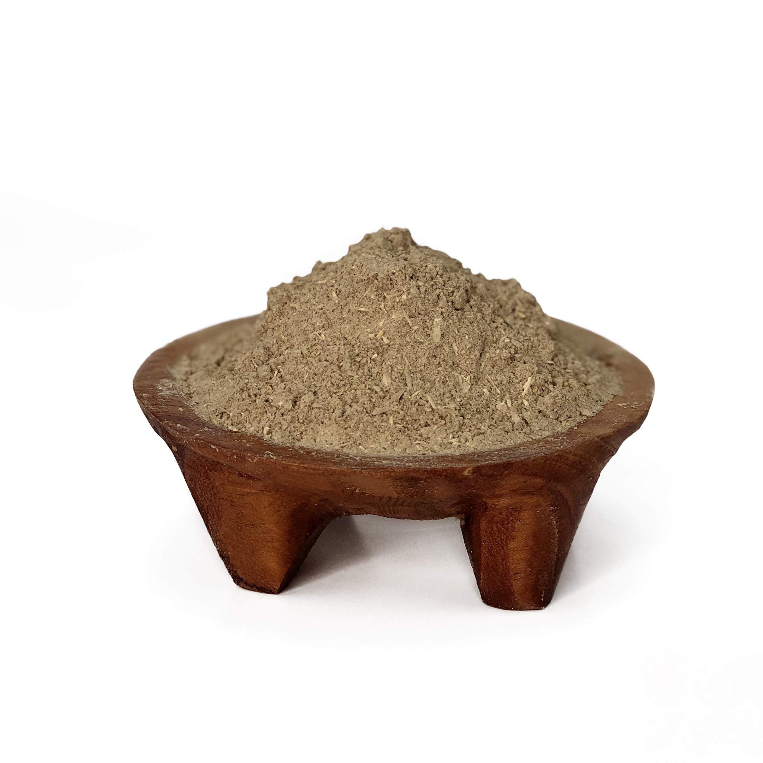 Ground kava root exposed—traditional medium grind