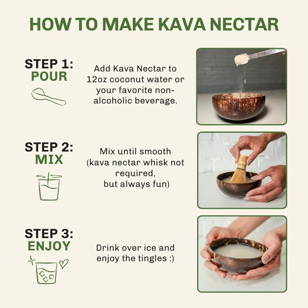 Cold-pressed kava root juice processing for Balance Edition
