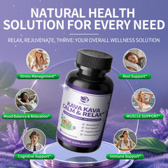 Graphic illustrating 50% kavalactones in kava formula