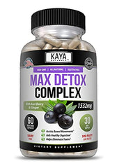 Kaya Naturals Max Detox bottle label close-up