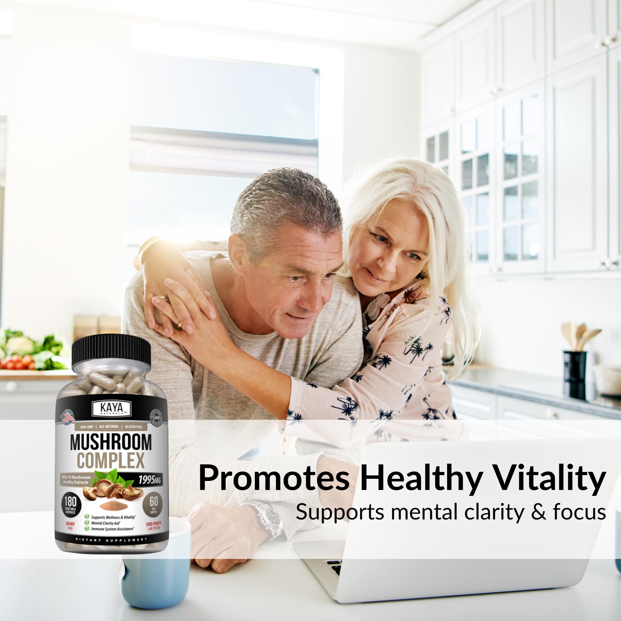 Capsules from Kaya Naturals Premium Mushroom Complex