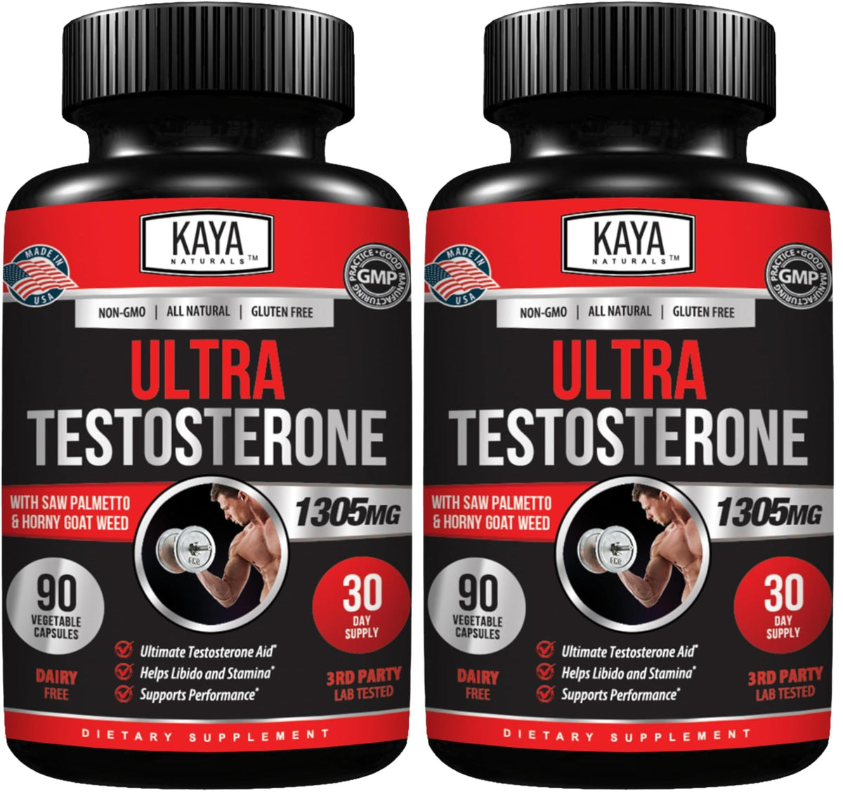 Kaya Naturals Ultra Testosterone bottle front view