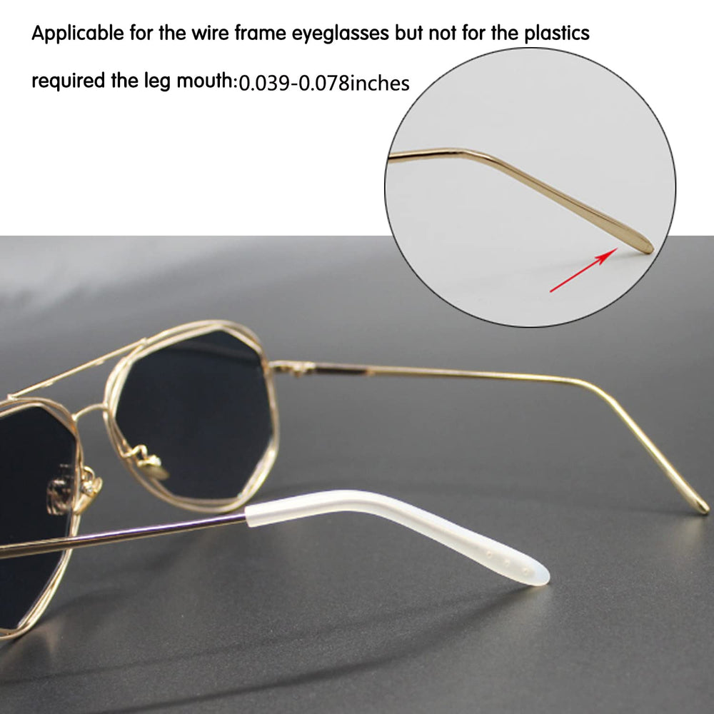 Glasses secured with KECHIO temple tips preventing slip