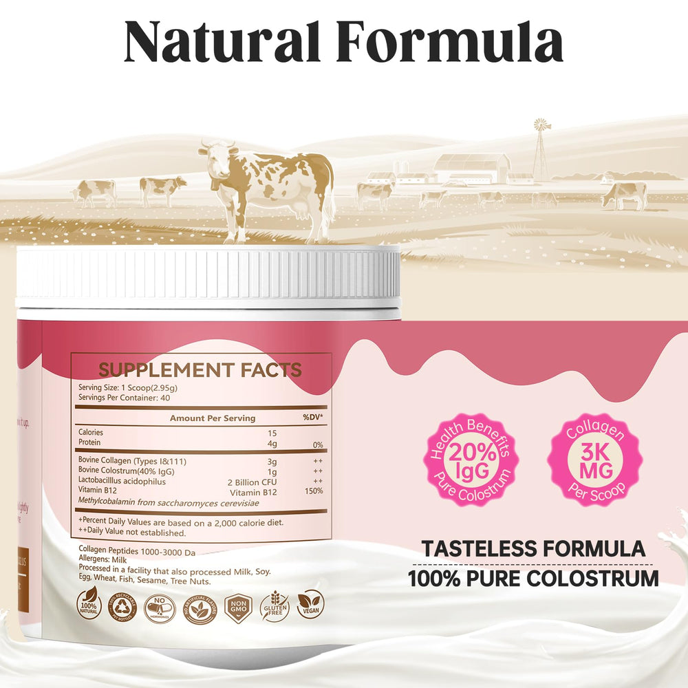Grass-fed collagen peptides sourced from USA farms