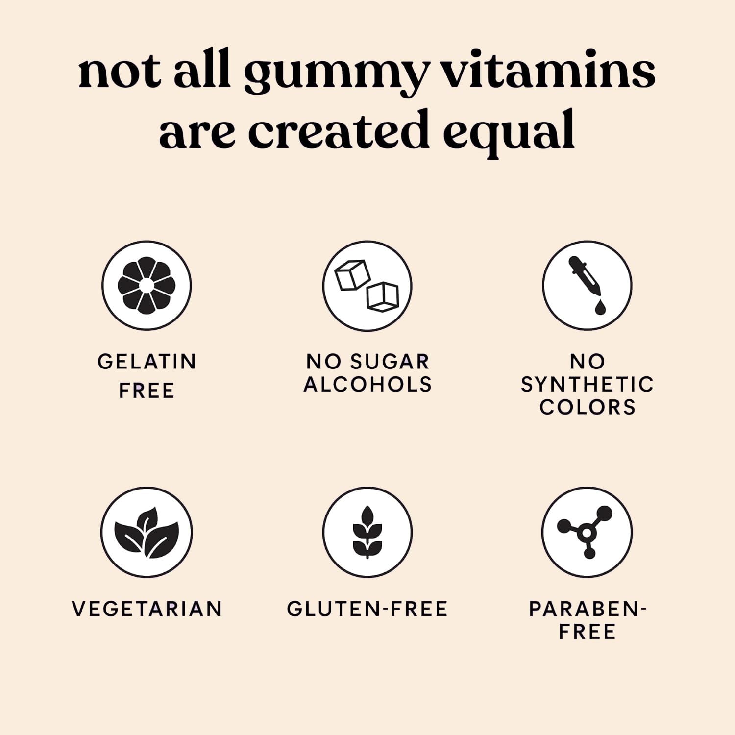 Vegan and gluten-free labeling on product packaging