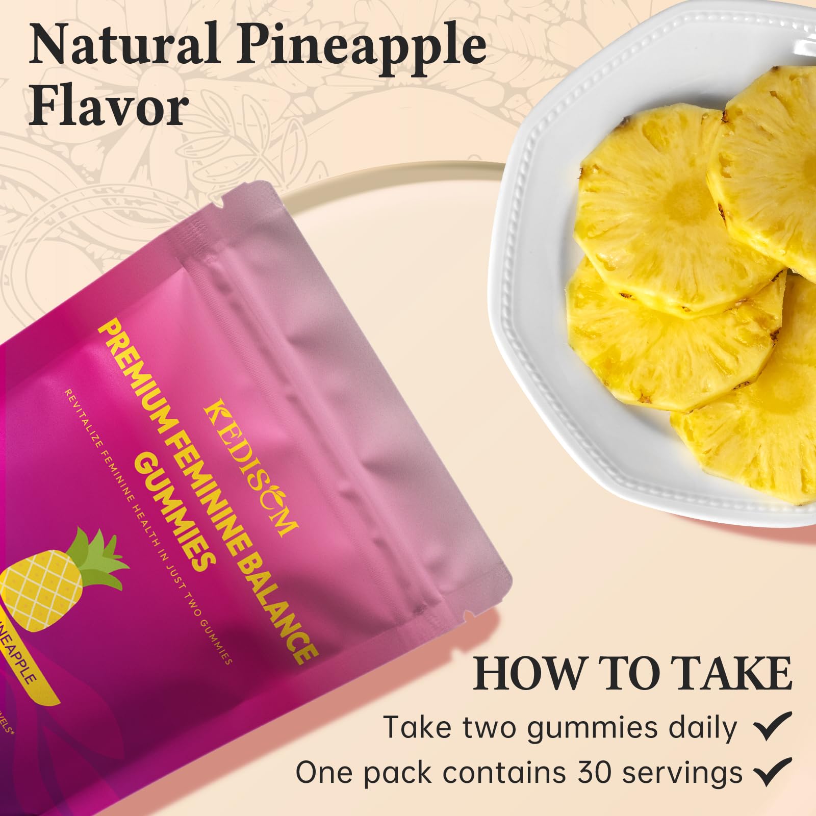 Illustration of women's health and vaginal microbiome balance