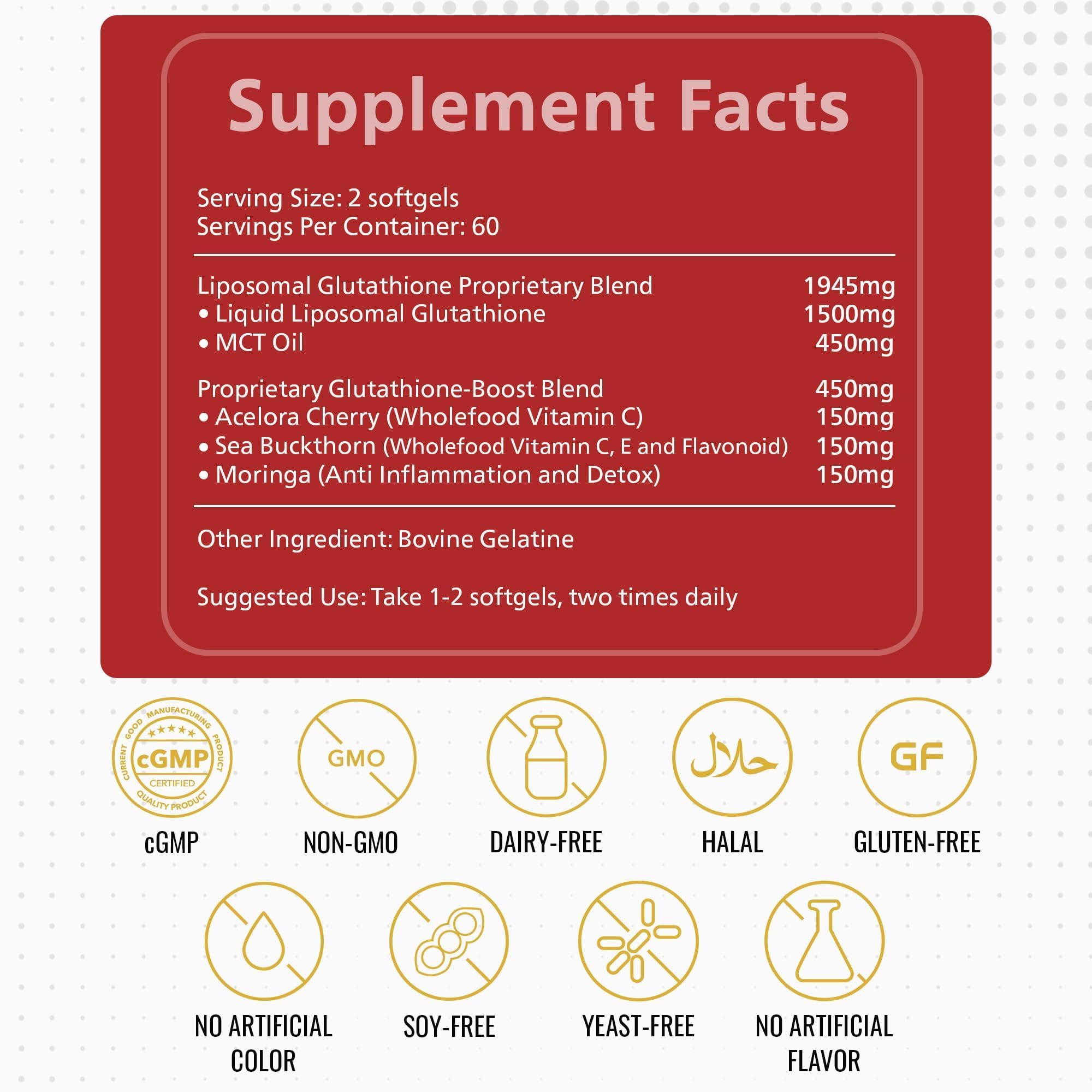 Vitamin C sources Acerola Cherry and Sea Buckthorn in the formula