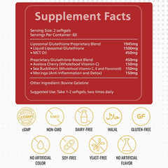 Vitamin C sources Acerola Cherry and Sea Buckthorn in the formula