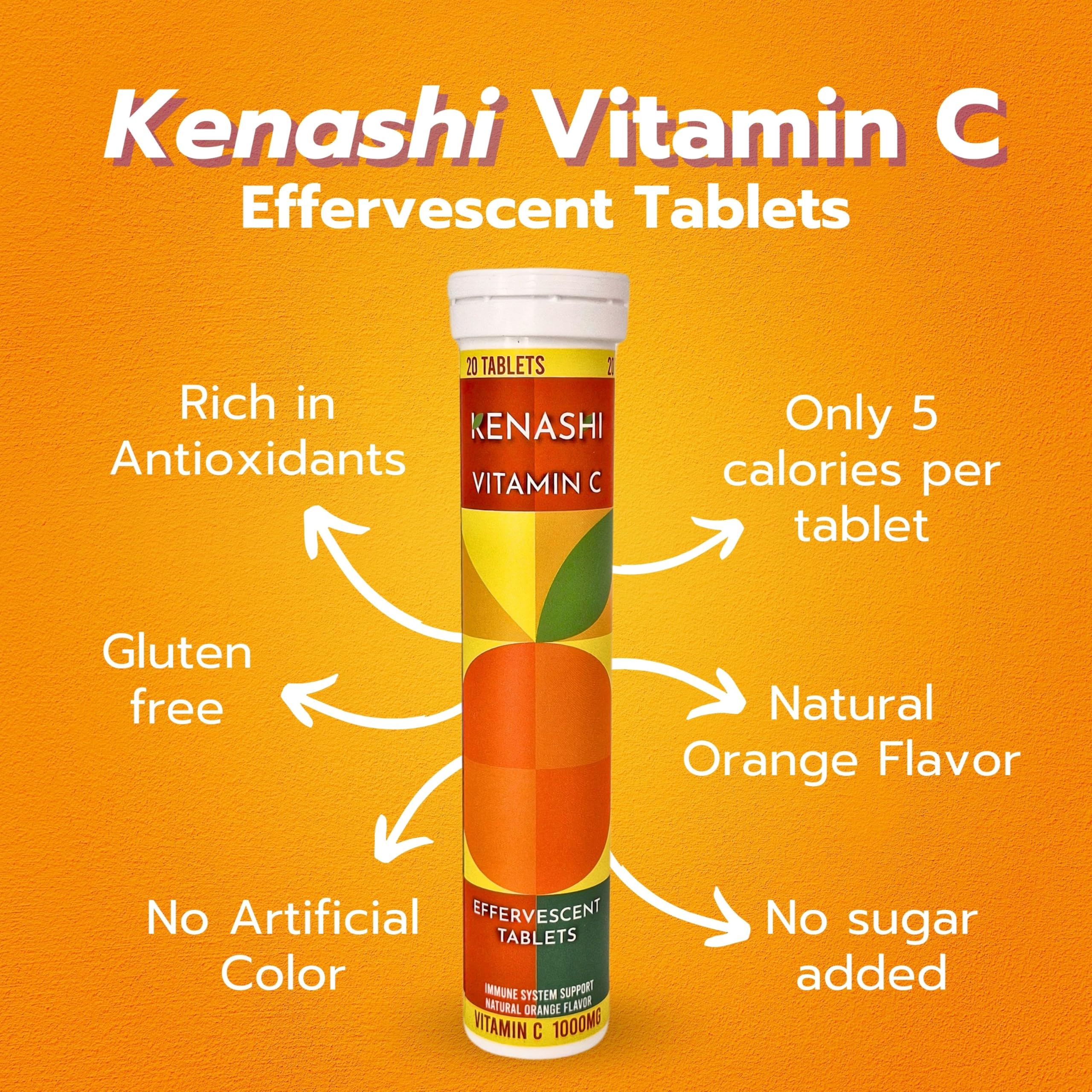 Kenashi Vitamin C three-pack packaging