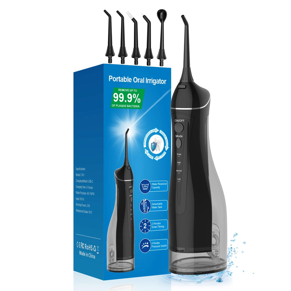 KENZOVA Water Flosser handheld with tip attached