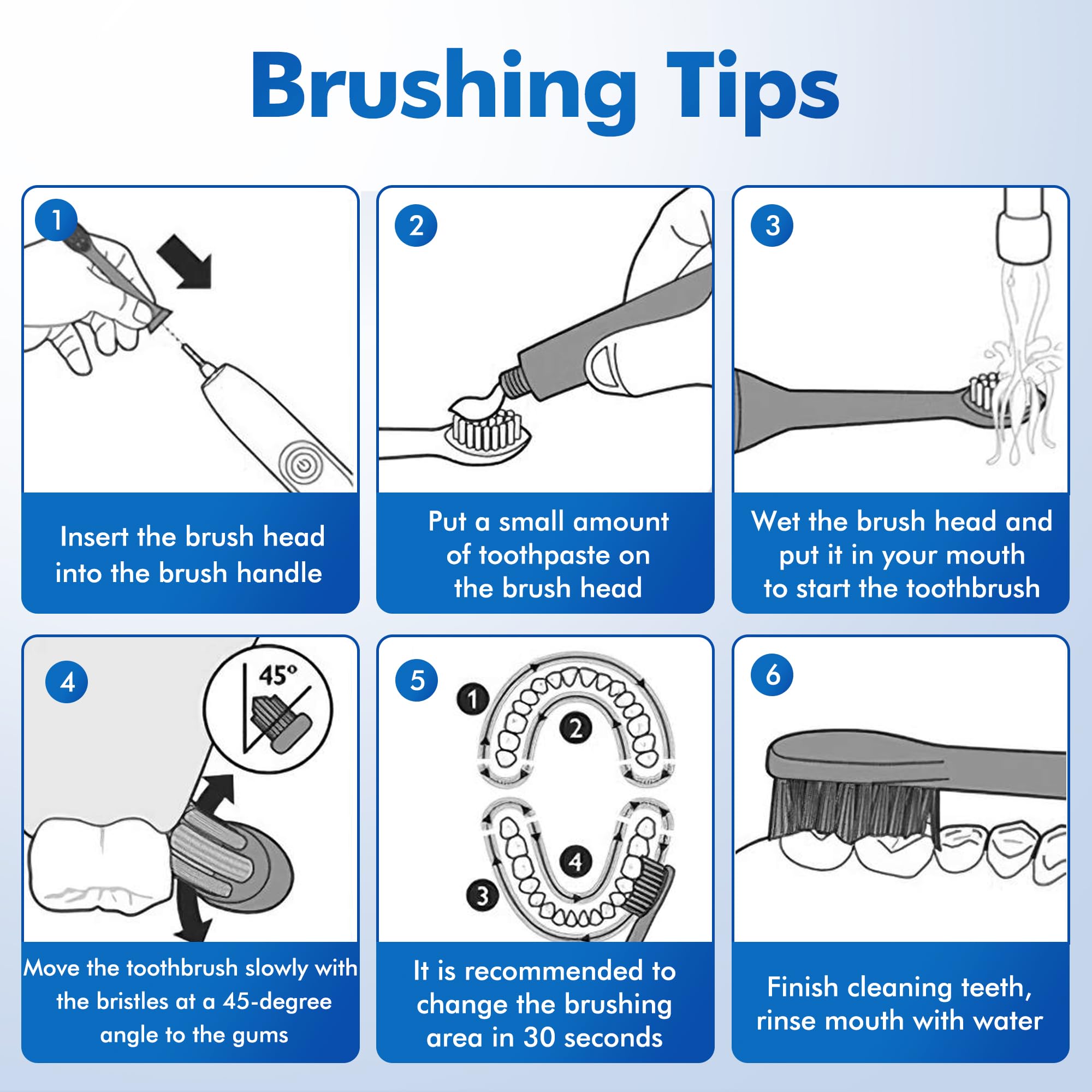 Keosaa 16-pack replacement brush heads with packaging