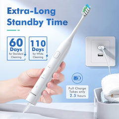 Charging indicator on Keosaa toothbrush