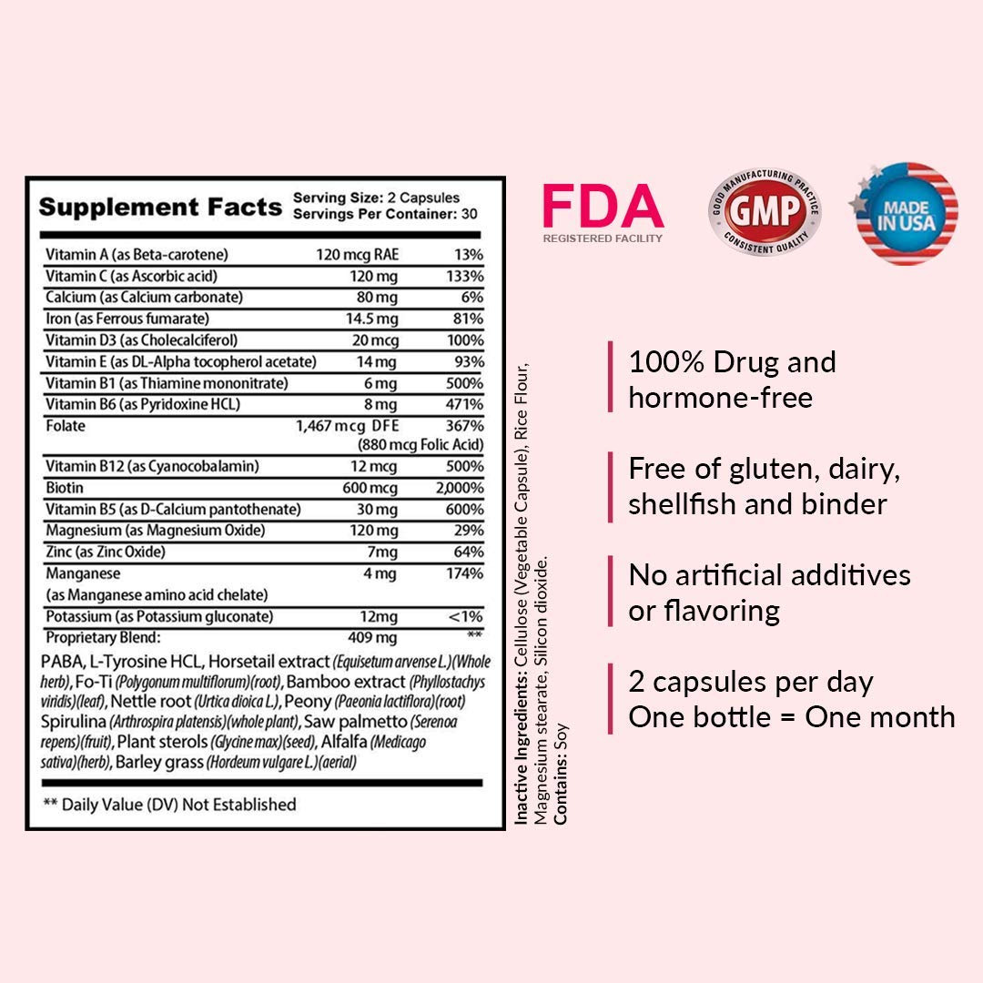 Saw Palmetto and natural ingredients for hair health