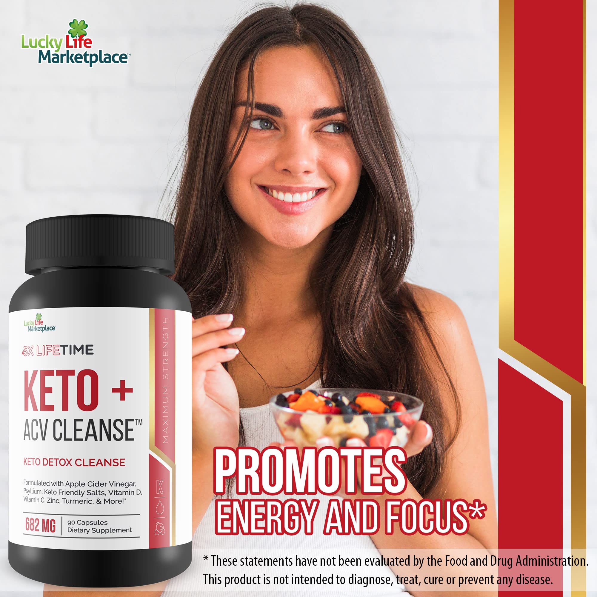 Capsule bottle of Keto + ACV Cleanse