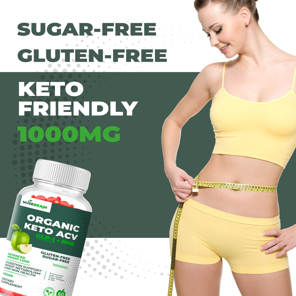 Digestive wellness concept with acetic acid and probiotics