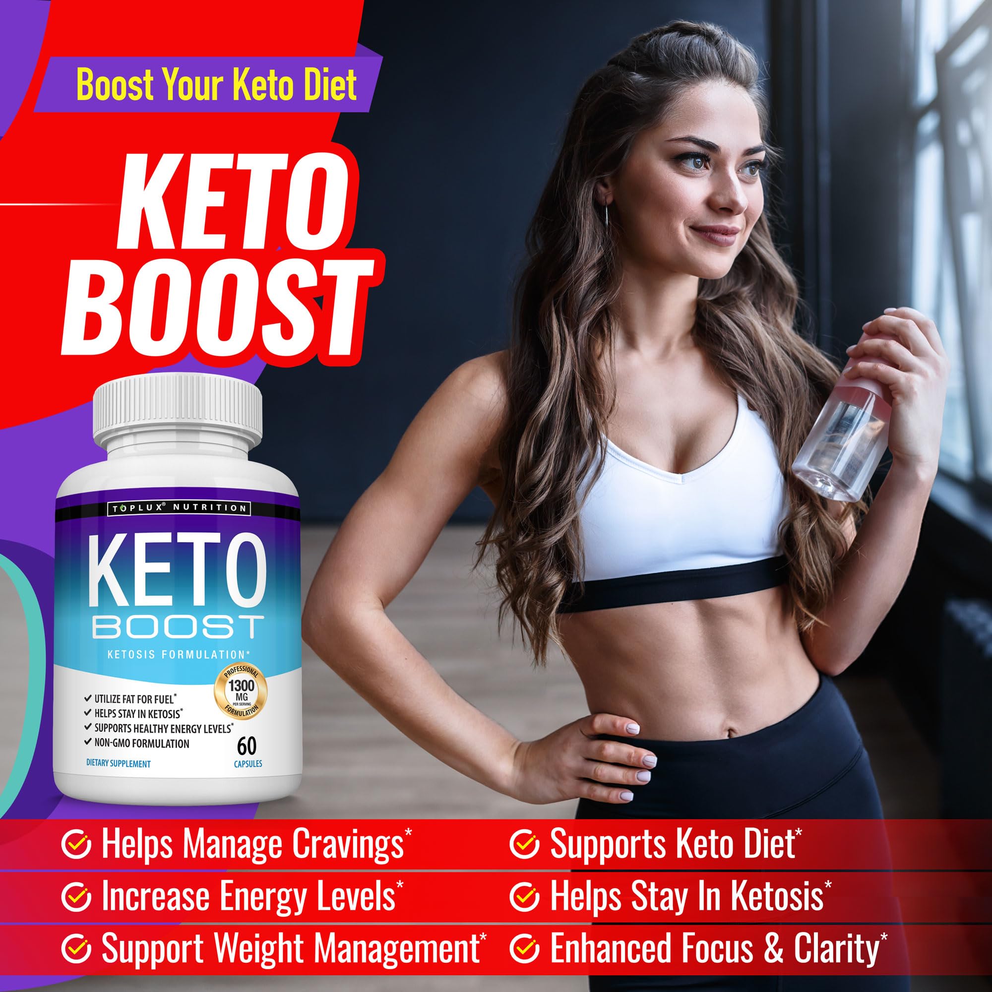 Keto Boost packaging close-up and branding