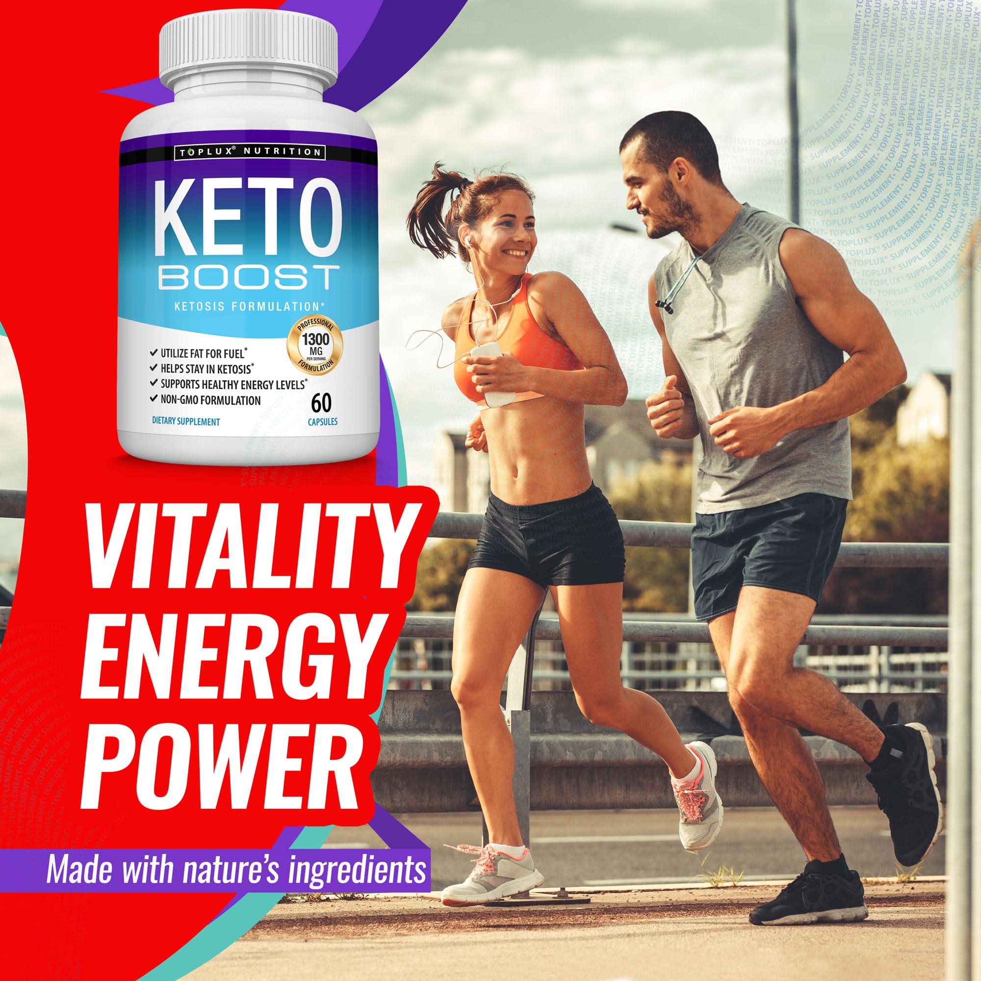 Keto Boost usage image showing energy and focus