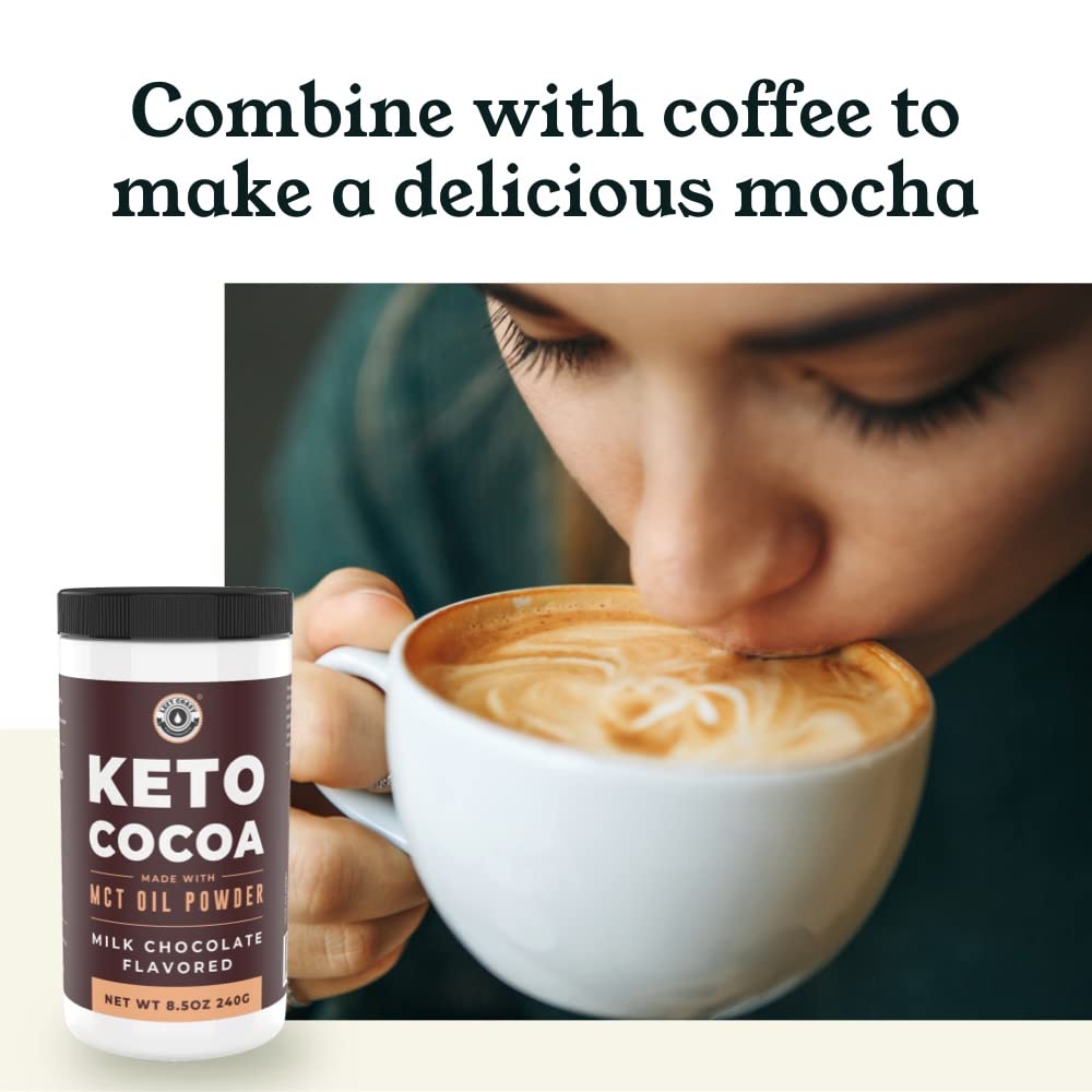 Ready-to-drink Keto Cocoa hot chocolate served in a mug