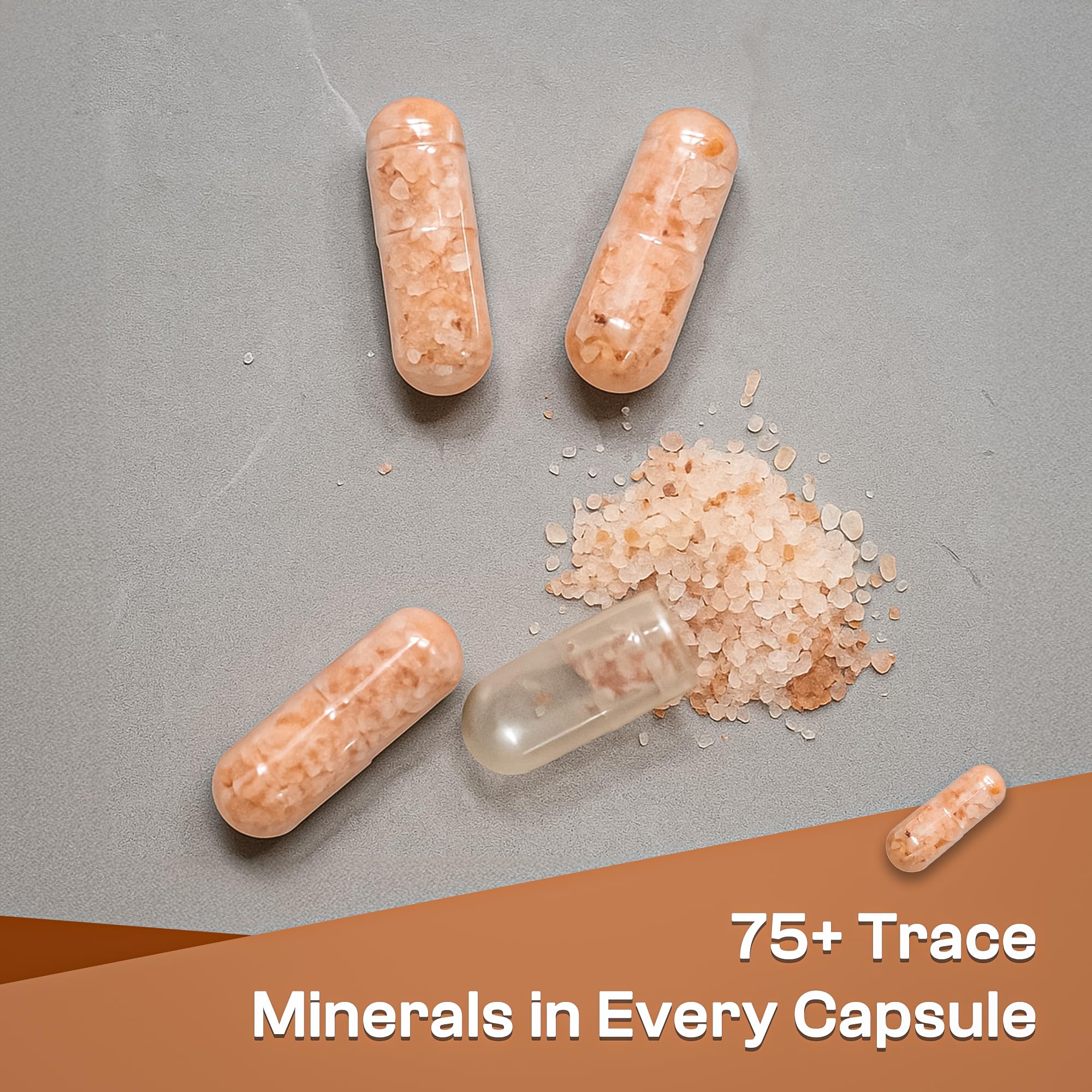 Keto electrolyte capsules containing Pink Himalayan salt