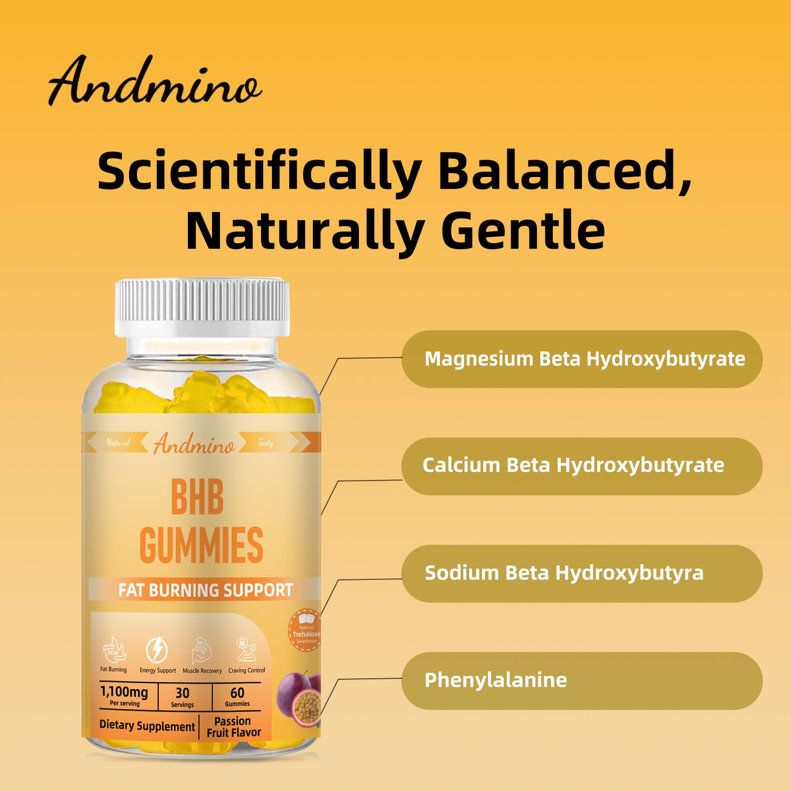 Gluten-free, vegan electrolyte gummies packaging