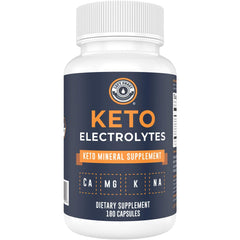 Left Coast Performance Keto Electrolyte Supplement bottle, 180 capsules