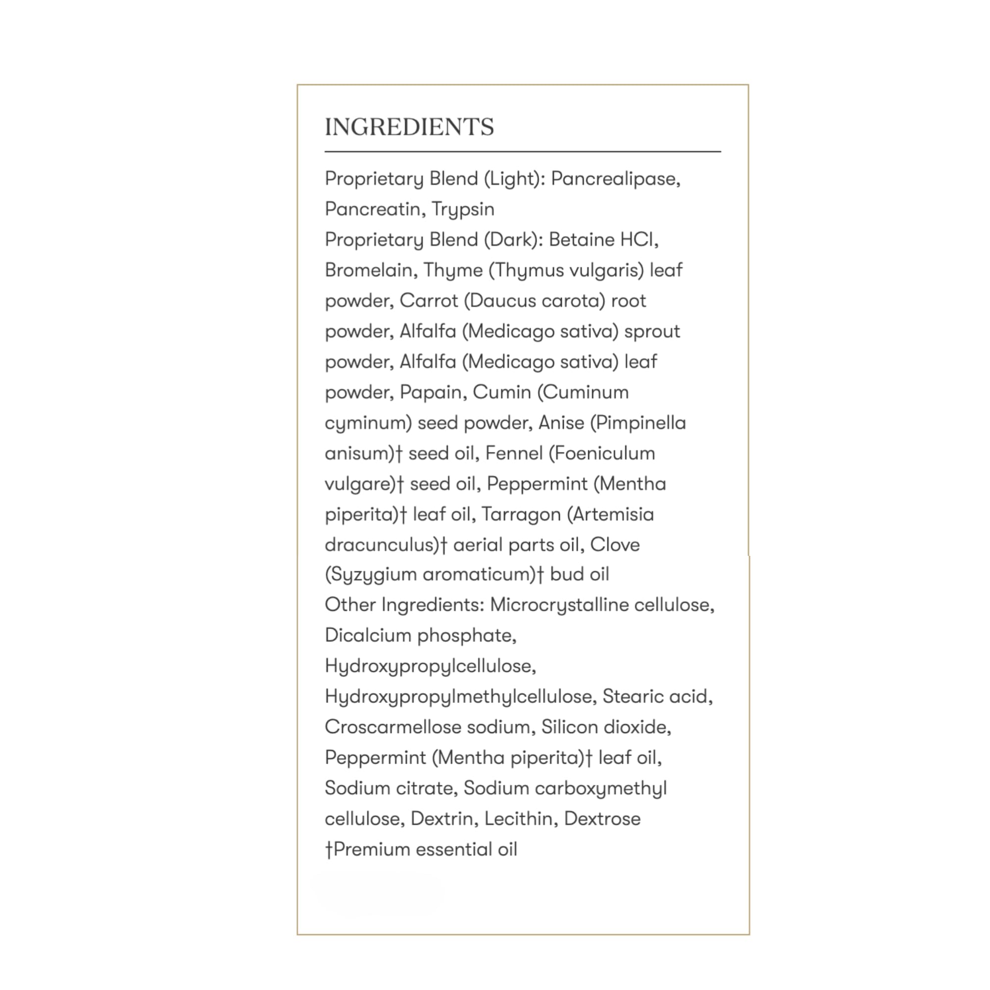 Keto-friendly dietary supplement label