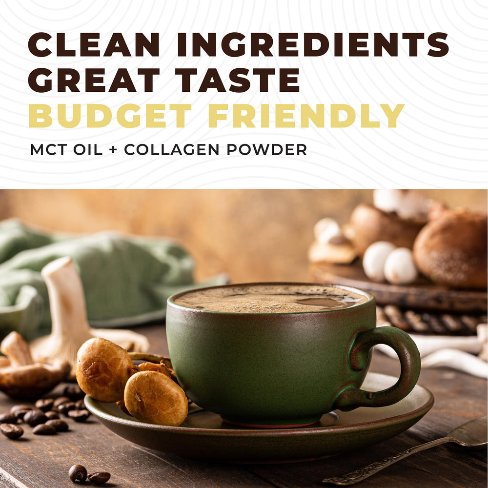 Tub of Keto MCT Oil Powder with Collagen and Prebiotic Fiber