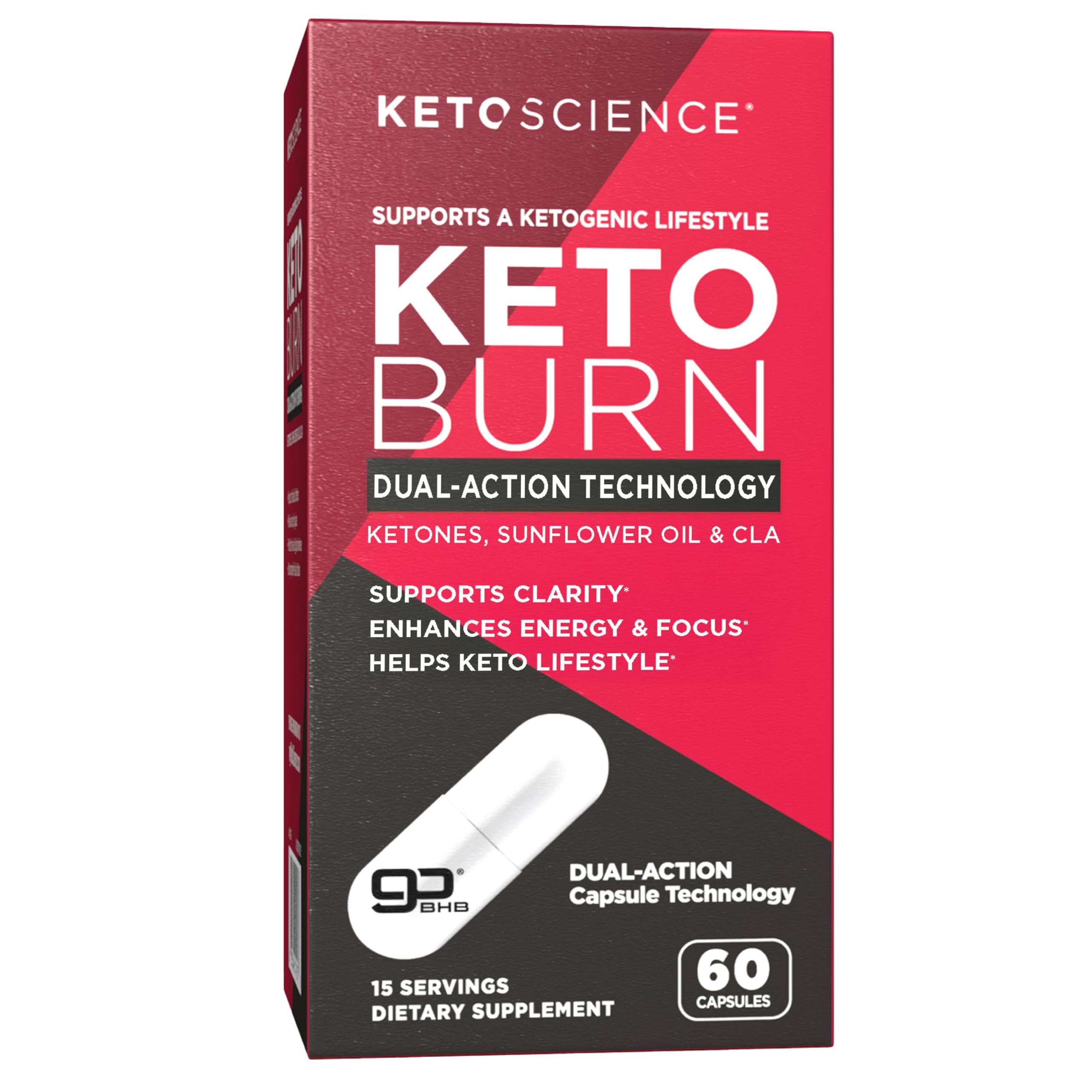 Keto Science Keto Burn Capsules bottle - 60 capsules
